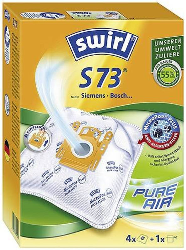 Swirl S73 EcoPor Staubsaugerbeutel in Grün und Weiß - Bild 2