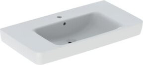 Geberit Aufsatzwaschtisch Renova Plan aus Keramik, rechteckig, Farbe: Weiß, Breite: 90 cm, Tiefe: 48 cm - Bild 1