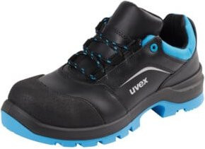 Uvex 2 Xenova Sicherheitsschuhe S3 Halbschuh aus Leder in Schwarz/Blau, Schuhgröße 40 - Bild 1