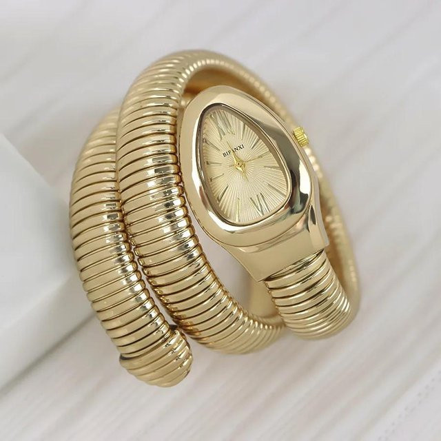 STARPERISH Armbanduhr Quarz, Edelstahl, Gold, beige, Damen - Bild 1