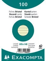 Exacompta Karteikarten DIN A6 liniert in Grün und Schwarz - Bild 1
