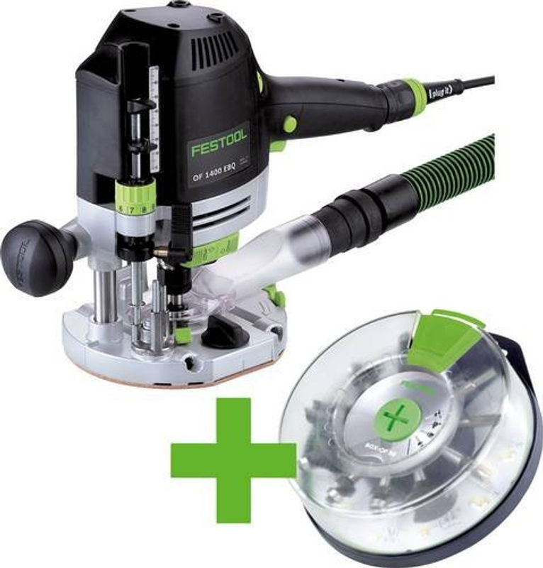Festool Oberfräse OF 1400 EBQ-Plus mit Box-OF-S in Grau, 1400W - Bild 2