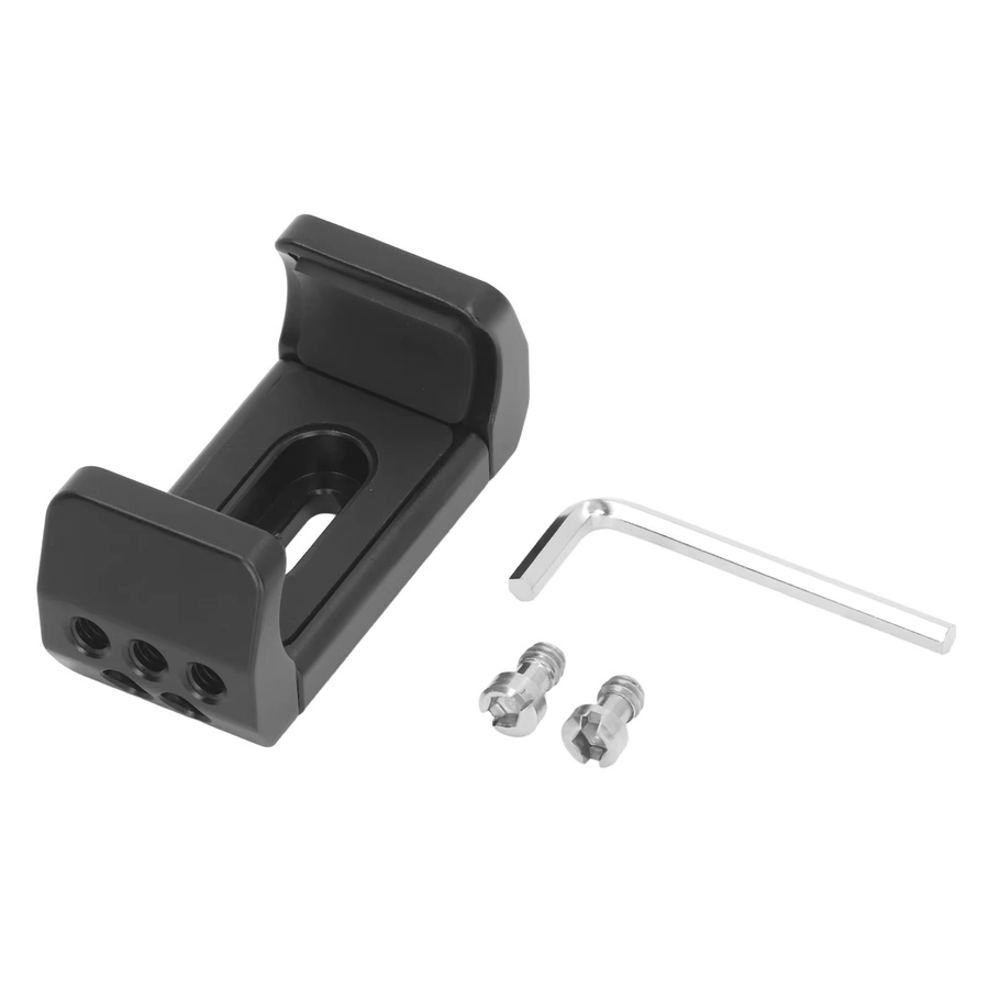 Aramox Powerbank-Halterung aus Aluminiumlegierung in Schwarz mit 1/4 Zoll Schraubenloch für eine Breite von 53 bis 80 mm - Bild 4