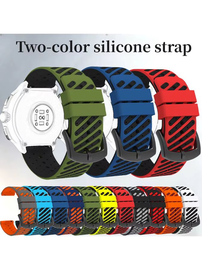 Suunto Uhrenarmband Silikon, 22 mm, Schwarz, Unisex - Bild 5