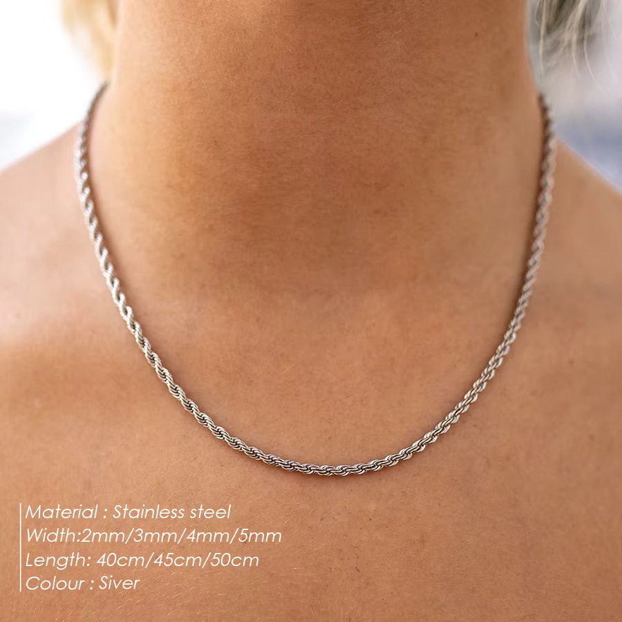 EMANCO Halskette Edelstahl, Silber, Unisex - Bild 2