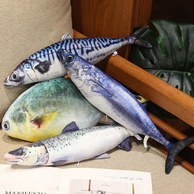 genius 3D Simulationsfisch Plüschtier, Plüschkissen, 35cm, ab 14 Jahre - Bild 1