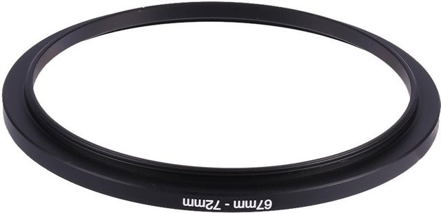 OutsideWorld Kamera Objektiv Filterring Adapter 67mm auf 72mm Schwarz - Bild 1