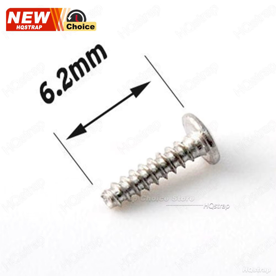Uhrenreparaturwerkzeuge Edelstahl, Kreuzrundkopfschraube, 6,2 mm, Silber - Bild 3