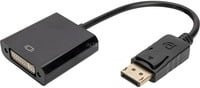 Digitus DisplayPort zu DVI Adapter Konverter in Schwarz - Bild 1