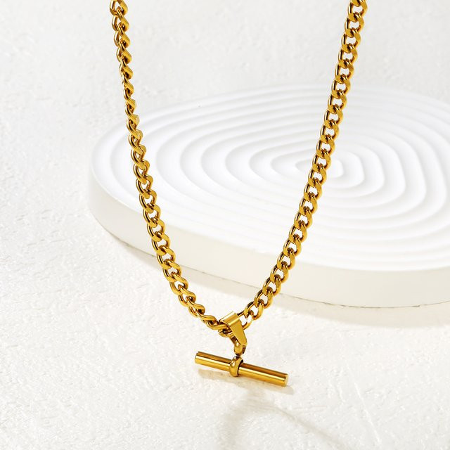 LUXUSTEEL Halskette, Edelstahl, Gold, Damen - Bild 1