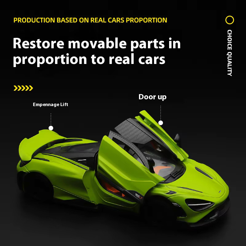Maisto McLaren 765LT Supersportwagen-Modell, 1:24, Gelb - Bild 3