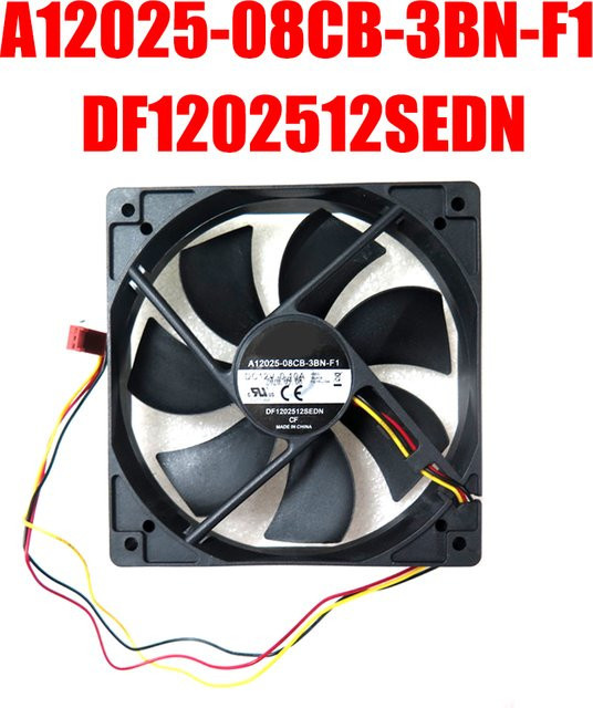 Cooler Master Lüfter DF1202512SEDN DC12V 0,10A in Schwarz, Durchmesser: 12 cm - Bild 1