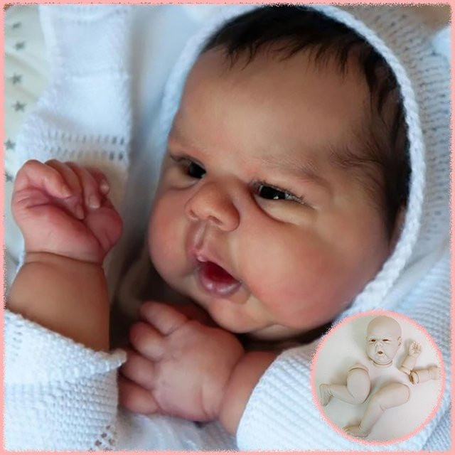 NPK Gounchi Reborn Puppenbausatz, 20 Zoll, mit Stoffkörper und Augen - Bild 1