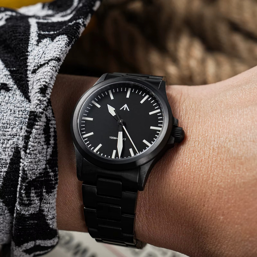 MILITADO Armbanduhr, Quarz, Edelstahl, Schwarz, Herren - Bild 4
