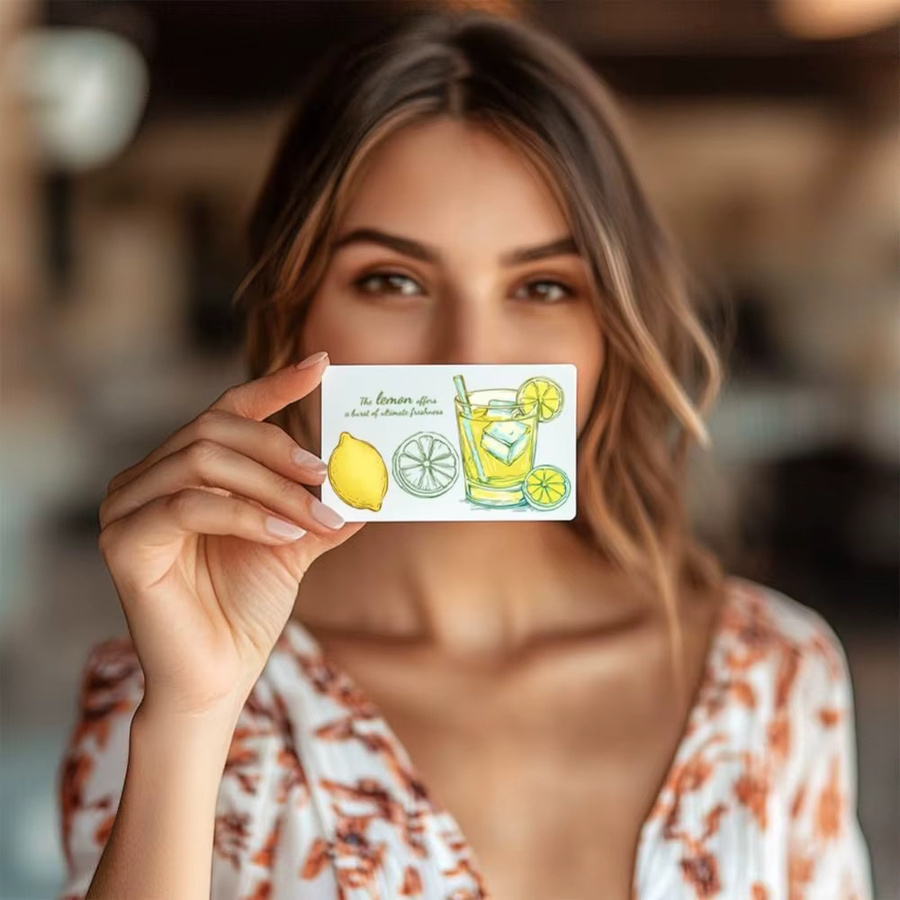 Transparenter Silikonstempel mit Zitronenmotiven für DIY-Kartenherstellung und Bastelarbeiten - Bild 2