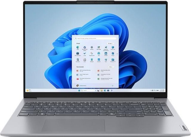Lenovo ThinkBook 16 G7 ARP Notebook in Arctic Gray mit AMD Ryzen 5 7535HS, 16GB RAM, 512GB SSD, 40,6 cm WUXGA Display und Windows 11 Pro - Bild 1