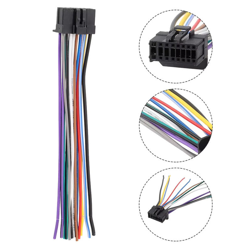 16-poliger Autoradio-Kabelbaum Stecker für Pioneer DEH12 DEH23 DEH2300 in Multicolour - Bild 6