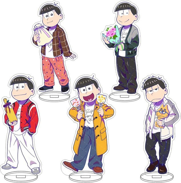 Bandai Osomatsu-san Anime-Figur, Acryl-Ständer, 16cm - Bild 1