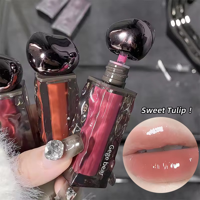 Gege Bear Watery Glassy Lip Gloss & Glaze, Sweet Tulip, Glänzend - Bild 1