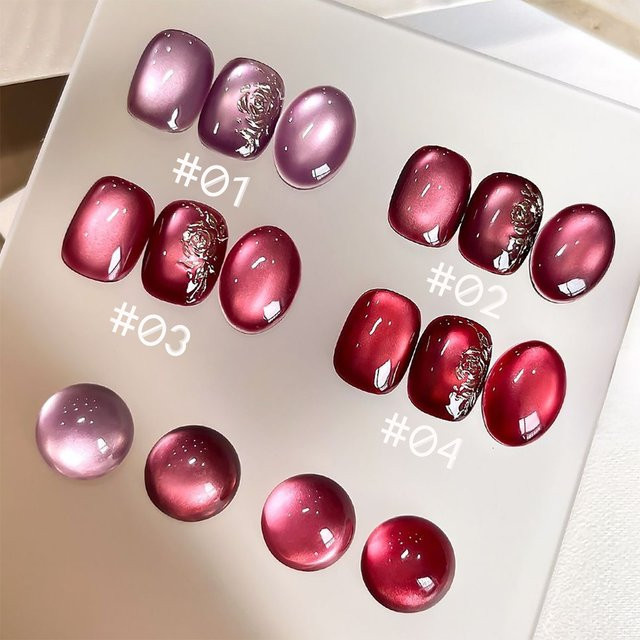 WS Gel-Nagellack, Rot-Violett - Bild 1
