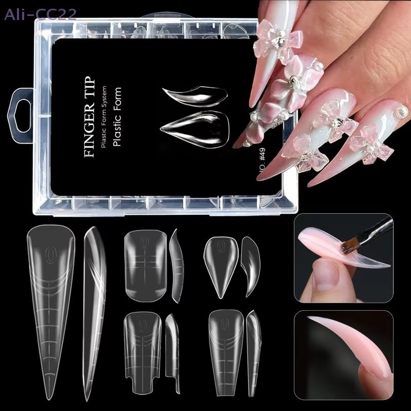 JETTING Stiletto-Nagelspitzen, klar, weich, 120/140 Stück - Bild 3