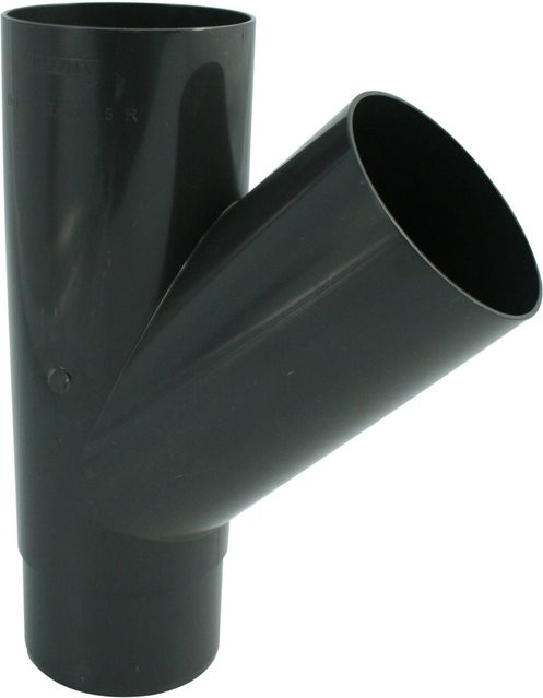 Marley Rohrabzweig 45 Grad DN 75/75 Anthrazit B: 22,0 cm, H: 28,5 cm - Bild 1