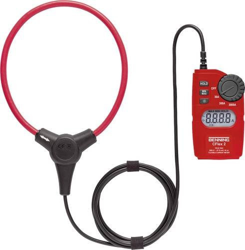 Benning CFlex 2 Digitale Flexible Stromzange für AC bis 3000 A, CAT IV 600 V, Rot - Bild 1