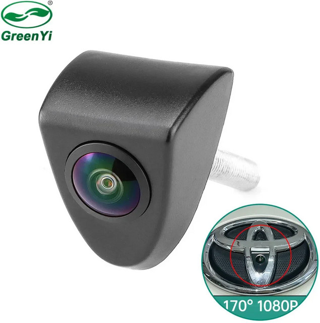 GreenYi CCD AHD 1080P Full HD Fahrzeug-Logo-Frontkamera für Toyota in Schwarz - Bild 1