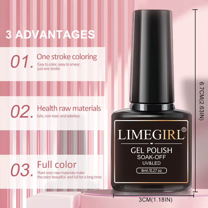 LIMEGIRL Gel-Nagellack, Glänzend, H01-091 - Bild 4