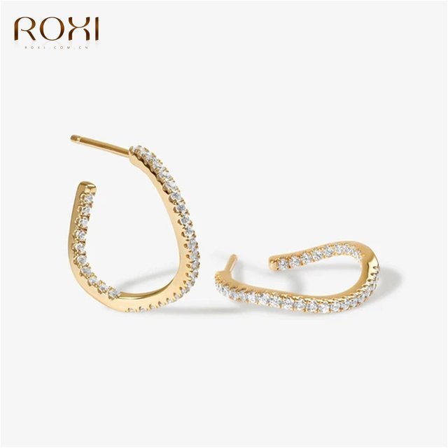 Roxi Piercing Ohrringe, 925 Silber, Zirkonia, Damen - Bild 1