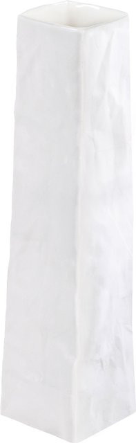 Vase TÜTE LIVING in Weiß aus Porzellan und Textil - Bild 1
