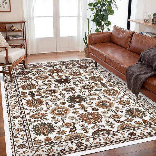 Lodestar Weicher Flanell-Bereichsteppich mit geometrischem Design, Mehrfarbig, B/T: 60 x 40 cm - Bild 1