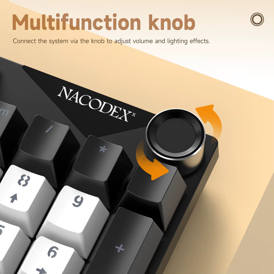 AJAZZ NK104 Mechanische Gamer-Tastatur mit Hot-Swapping, Dual-Injection Keycaps und LED Hybrid-Hintergrundbeleuchtung, Multicolour - Bild 5