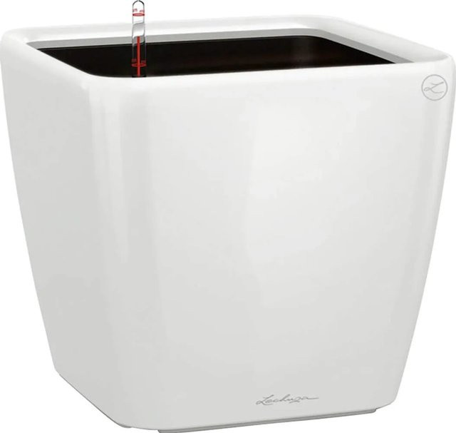 Lechuza Pflanzgefäß Quadro Premium LS Weiß hochglanz B/T/H: 22 x 22 x 21 cm - Bild 1