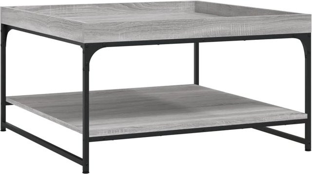 vidaXL Couchtisch Grau Sonoma aus Holzwerkstoff und Eisen, B/T/H: 80 x 80 x 45 cm - Bild 1