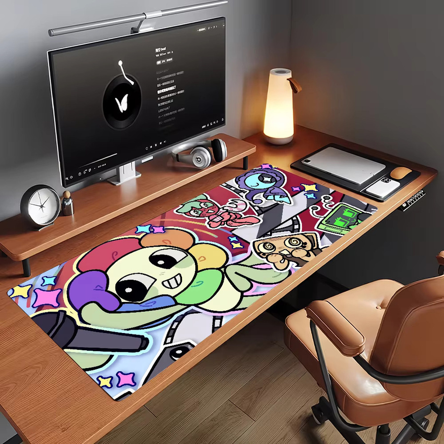D-Dandys W-World Mauspad mit niedlichem Design in Multicolour, rutschfeste Schreibtischunterlage aus Gummi für Computer und Laptop - Bild 5
