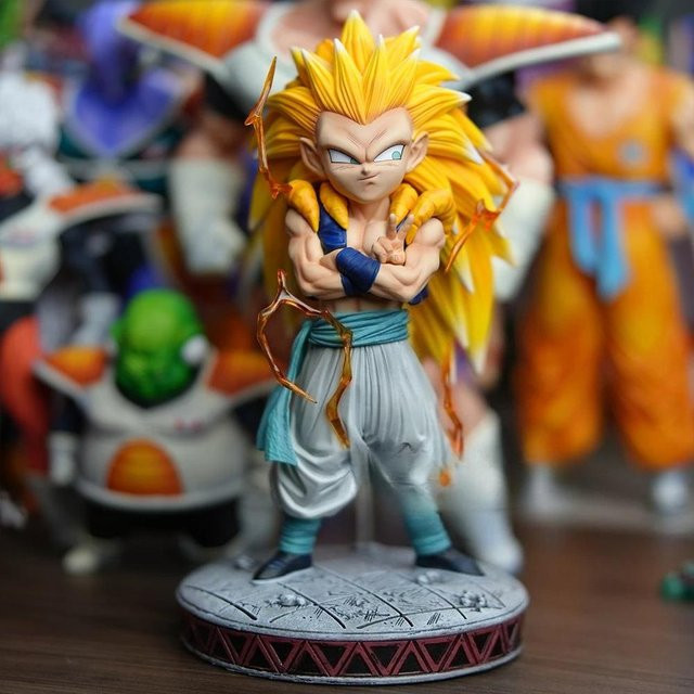 Yiran toy 1 Dragon Ball Z Gotenks SSJ3 Super Saiyan 3 Figur PVC - Bild 1