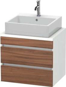 Duravit Waschtischunterschrank Com DuraStyle in Braun mit 2 Schubladen, Breite: 60 cm, Tiefe: 47,8 cm, Höhe: 51,2 cm - Bild 1