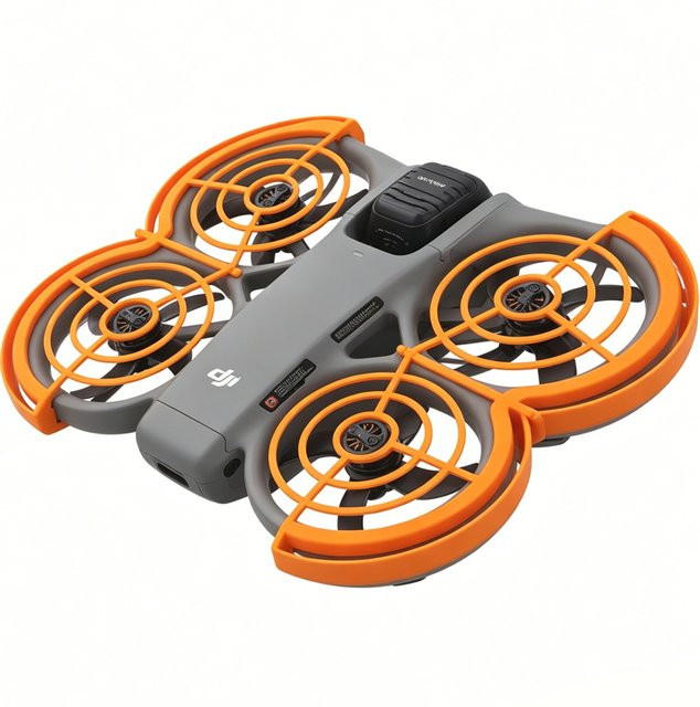 2 Stück Tragbare Schnellverschluss-Schutzabdeckung für DJI AVATA Drohne, Propeller-Rahmen Aufprallschutz und Stoßdämpfungs-Halterung in Orange - Bild 1