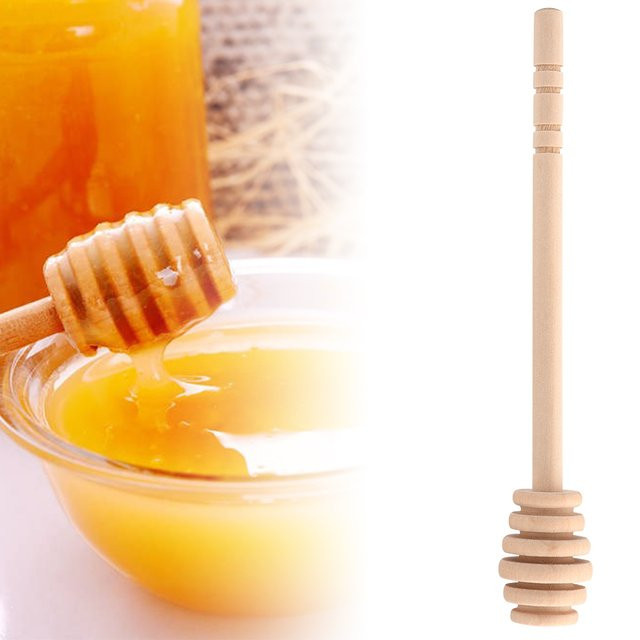 TOPINCN Holz-Mini-Löffel für Honig und Marmelade, 50er Set, Braun - Bild 1