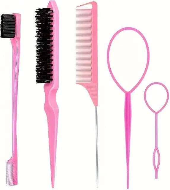 Friseur Werkzeuge Styling Kamm Set, 5 Stück, Unisex - Bild 1