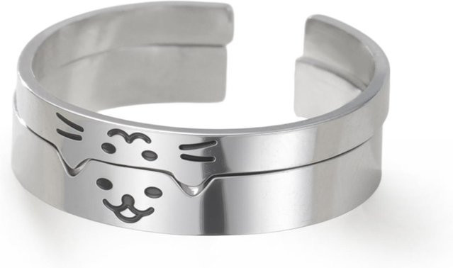 YULIN Ring Edelstahl, Silber, Unisex - Bild 1