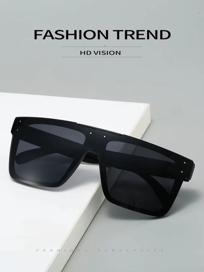 Karos Sonnenbrille Square, Unisex, Schwarz, Kunststoff - Bild 4