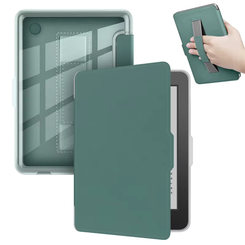 Transparente Acrylhülle mit Handschlaufe und magnetischem Smart Cover für Tolino Shine Color 2024, Shine 5 2024 und Shine 4 2022 6 Zoll E-Book-Reader - Bild 3