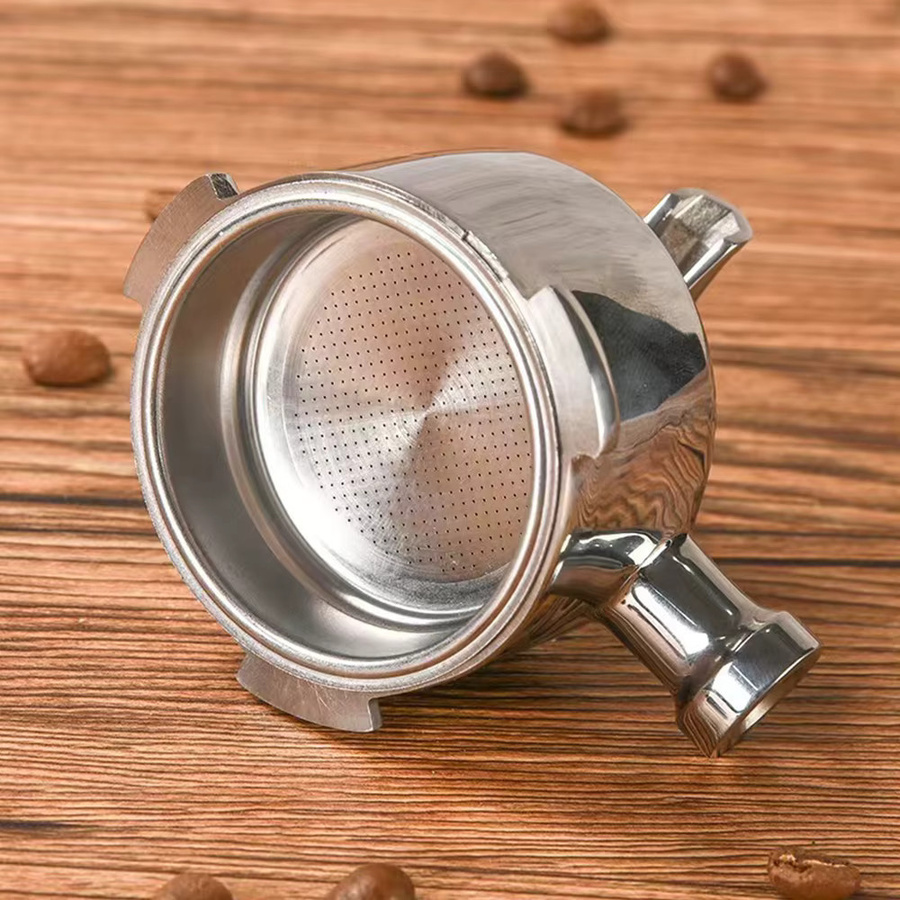 Delonghi Kaffee-Siebträger mit doppeltem Auslauf und 1-2 Tassen Korb, 51 mm, Silber - Bild 3