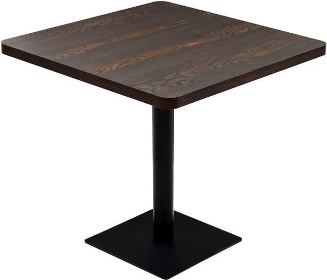 DELUKE Bistrotisch MARV quadratisch in Dunkler Esche, B/T/H: 80 x 80 x 75 cm - Bild 1