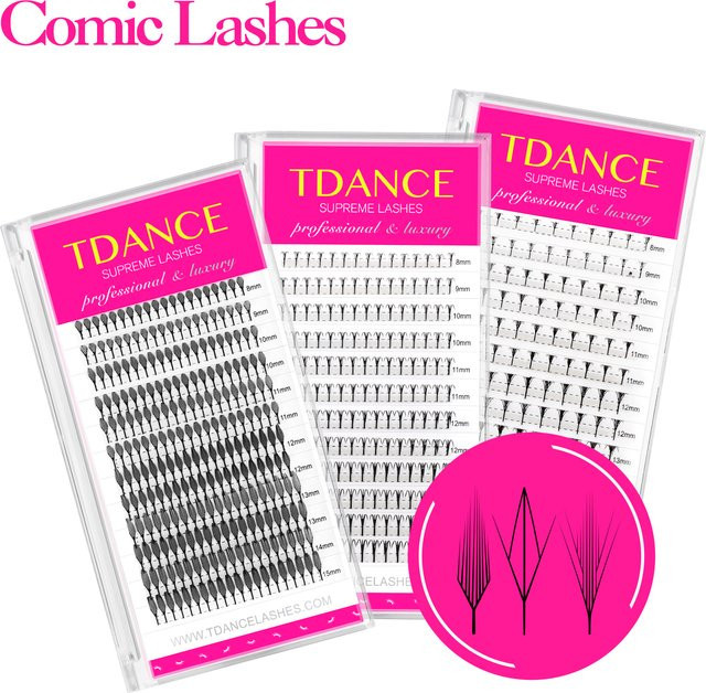 TDANCE Comic Spire Künstliche Wimpern, Manga-Stil, 8-15mm - Bild 1
