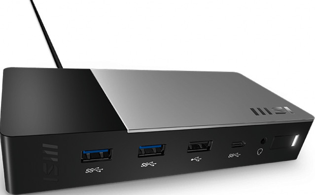 MSI USB-C Docking Station Gen 2 in Schwarz mit HDMI, DisplayPort, USB-C und Gigabit Ethernet - Bild 1