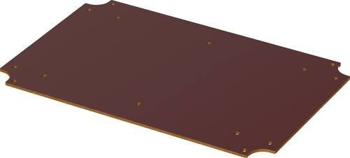 Bopla BoVersa BOV M 2114 PC Montageplatte aus Hartpapier in Braun, B/T/H: 199,5 x 129,5 x 0,2 cm - Bild 1