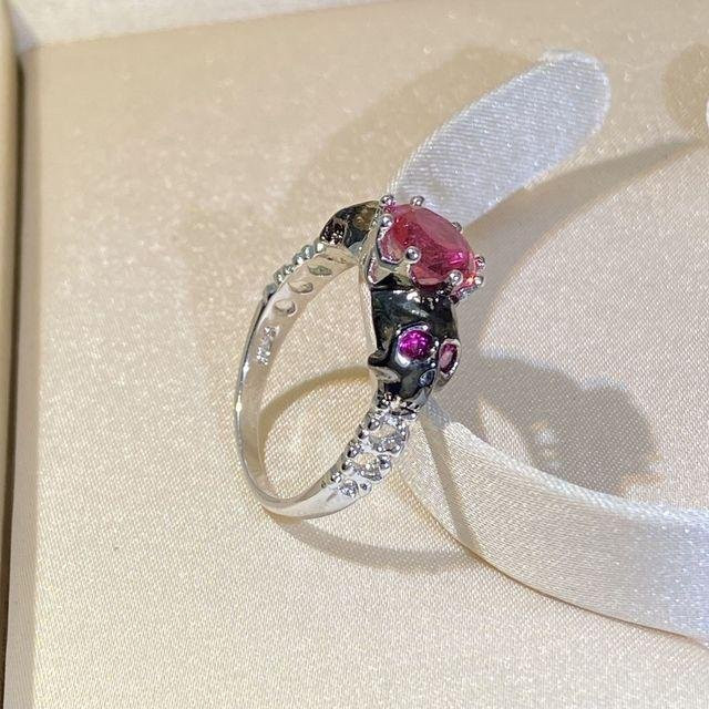 POMOiii Ring 925 Silber, Rubin, Damen - Bild 1
